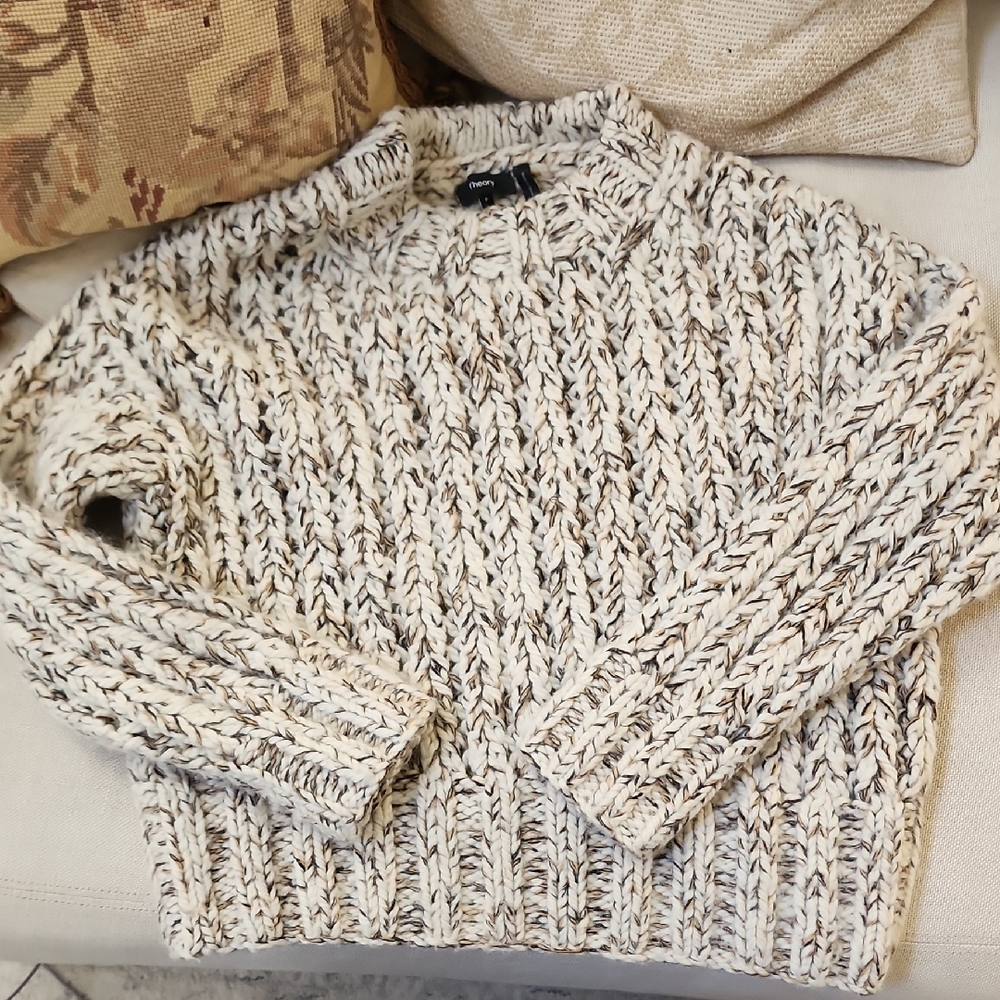 Theory Marled Wool And Cashmere Sweater Small Or X Small